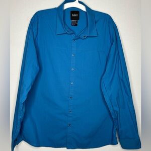 5.11 Tactical Expedition Light Blue Button Down Long Sleeve Shirt Extra Large